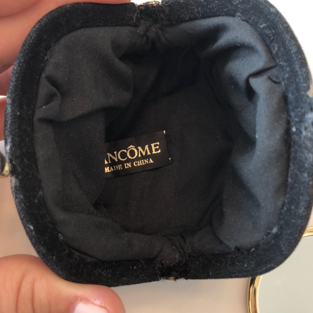 Lancome Black Velvet Coin Purse with Gold Compact - Picture 4 of 5